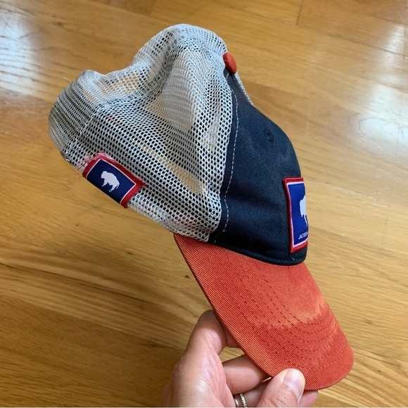 Jackson Hole Wyoming Distressed Vintage Adjustable Trucker Hat Cap - Picture 6 of 7